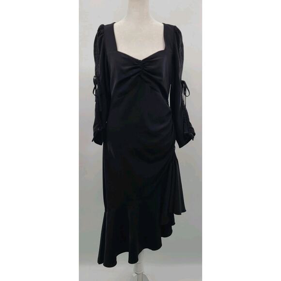 Rodarte X Universal Standard Asymmetrical Dress Size 2XS Black Evening Cocktail - Picture 2 of 16